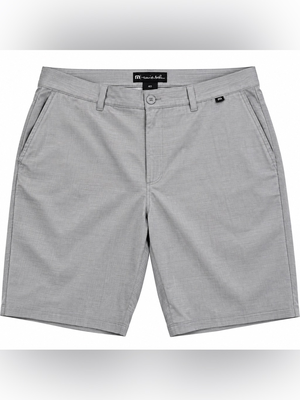 EUC TravisMathew Sand Harbor Golf Shorts Mens 40 Gray Performance Stretch